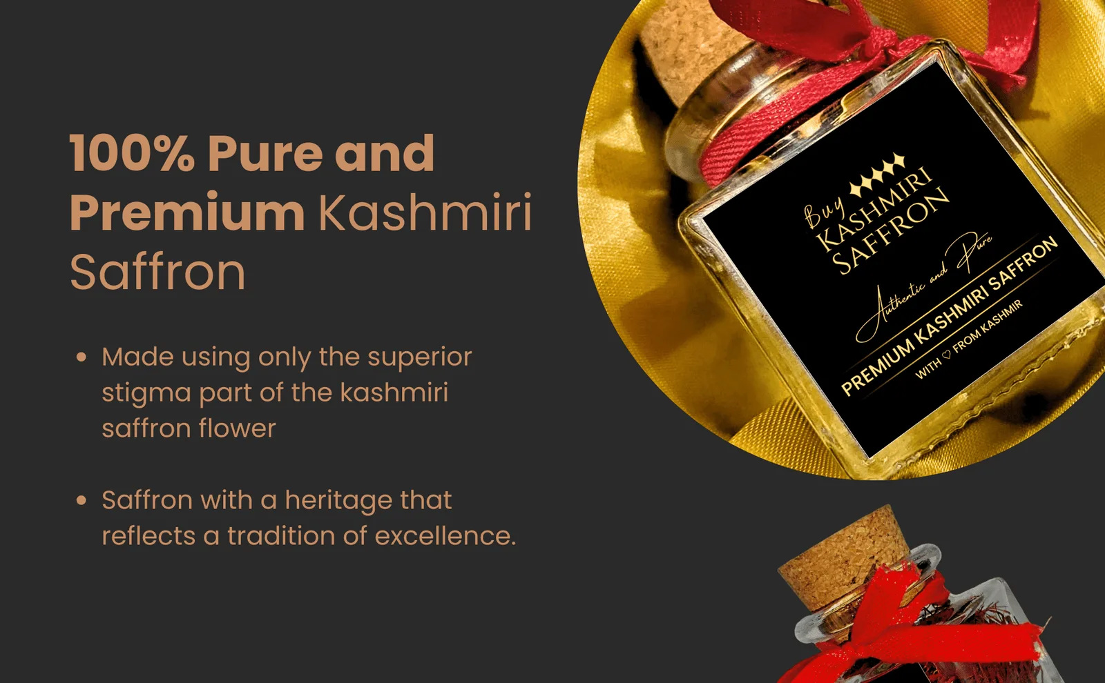 Culinary Brilliance with Premium Kashmiri Saffron Buy 100% Pure Kashmiri Saffron – 4gm Pack